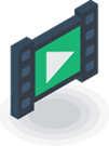icon of a video reel