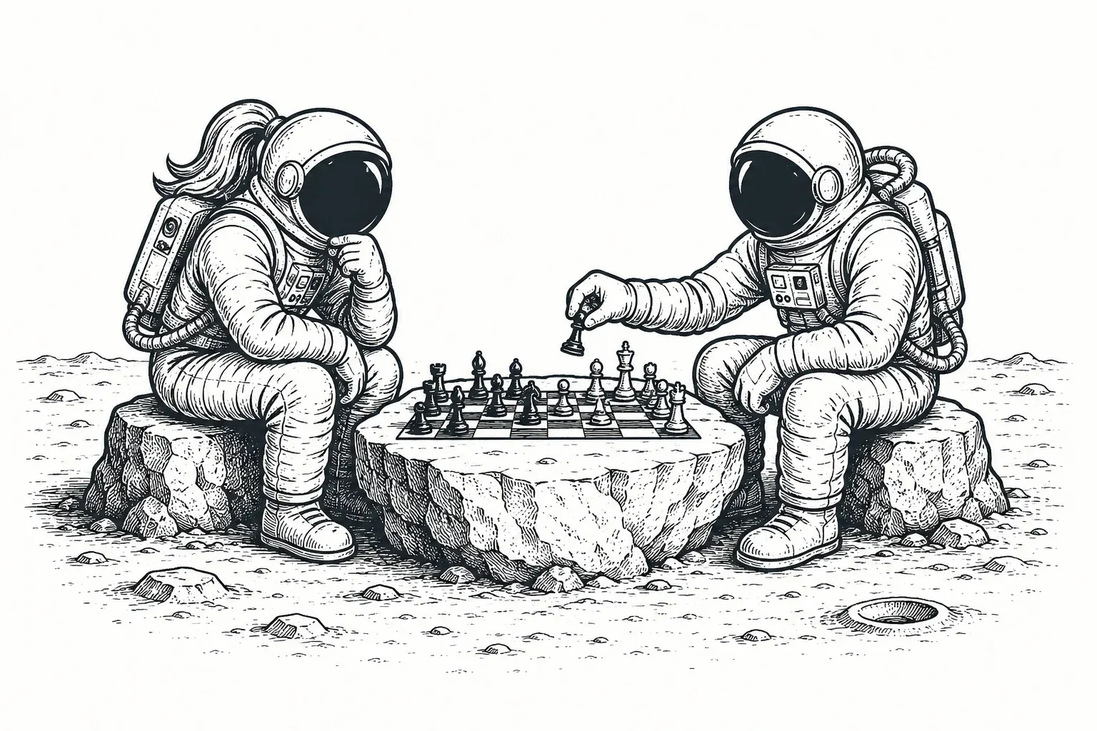 Strategy vs tactics concept illustration showing the difference between strategic planning and tactical execution in business