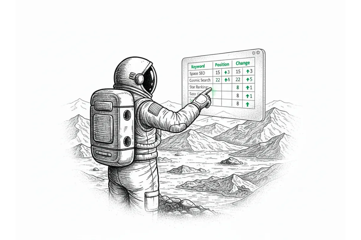 iProv astronaut reviewing marketing analytics dashboard